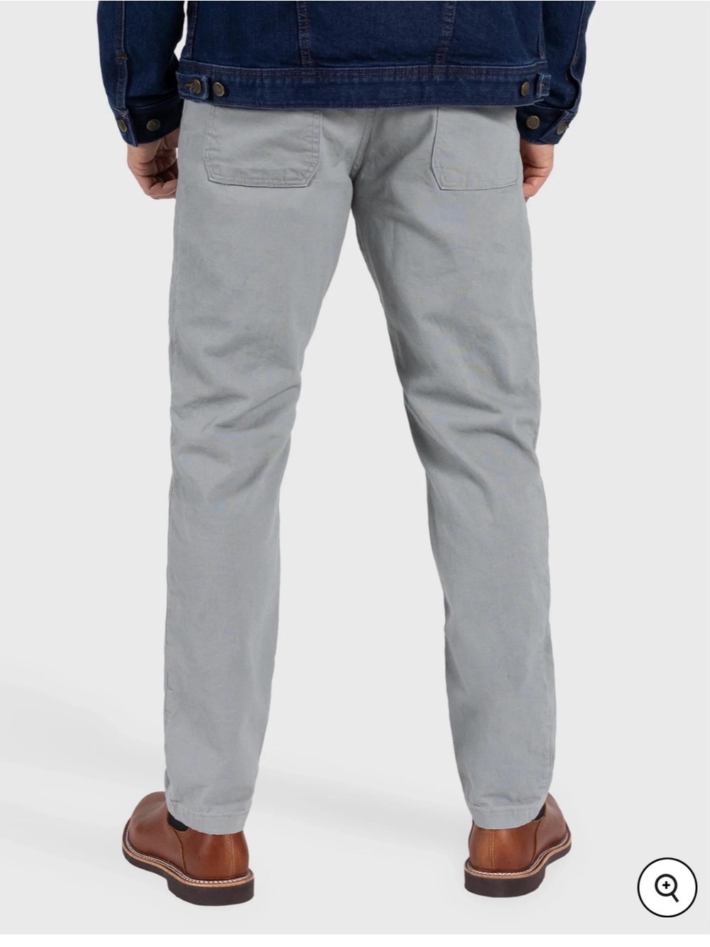 Origins Stretch Canvas Cotton Straight Leg Pants, Color Battleship
